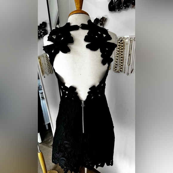 Saylor x Free People••Jessa Black Mini Dress••small - Picture 4 of 9